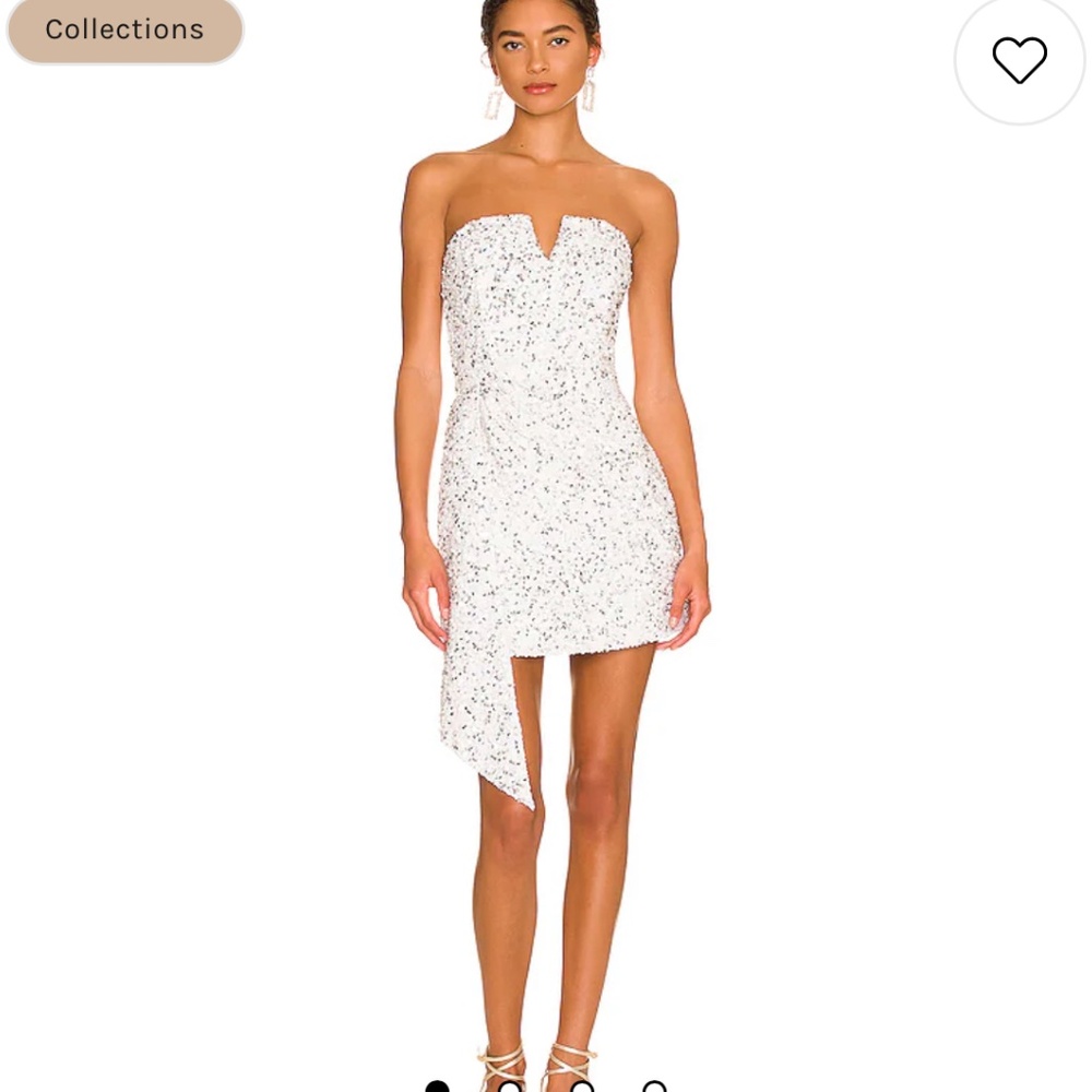 x REVOLVE Omer Dress in White retrofete